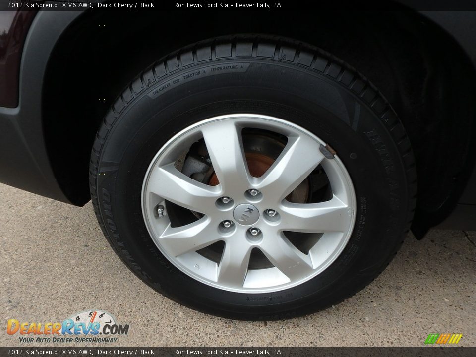 2012 Kia Sorento LX V6 AWD Dark Cherry / Black Photo #2