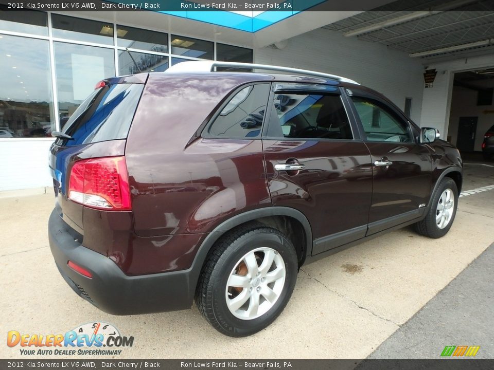 2012 Kia Sorento LX V6 AWD Dark Cherry / Black Photo #3