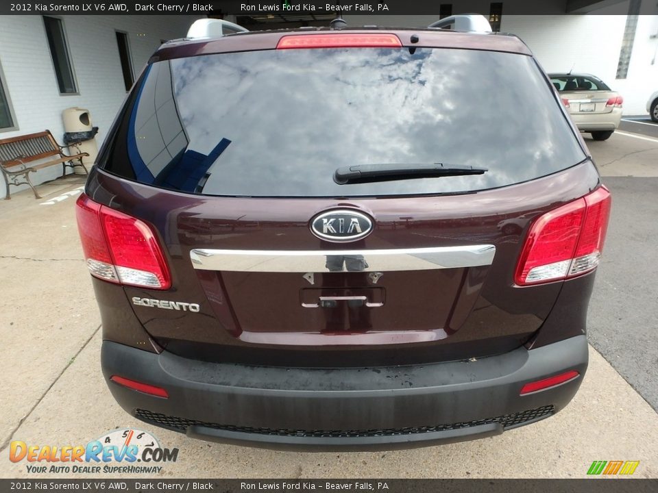 2012 Kia Sorento LX V6 AWD Dark Cherry / Black Photo #4