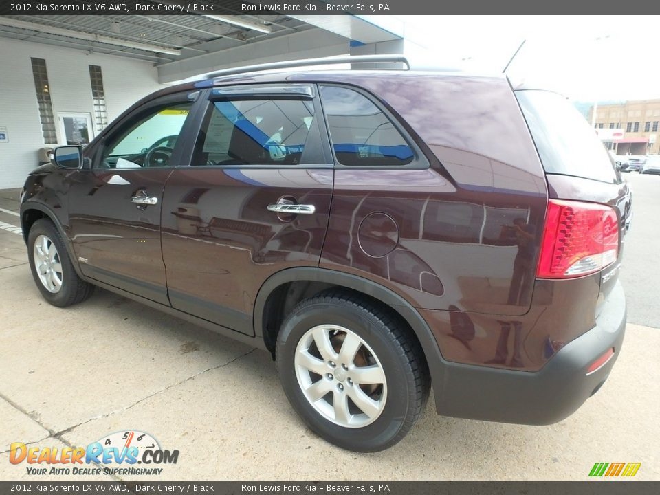 2012 Kia Sorento LX V6 AWD Dark Cherry / Black Photo #6