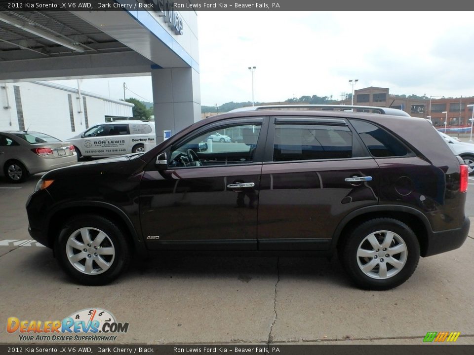 2012 Kia Sorento LX V6 AWD Dark Cherry / Black Photo #7