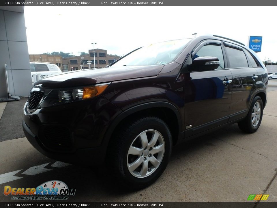 2012 Kia Sorento LX V6 AWD Dark Cherry / Black Photo #8