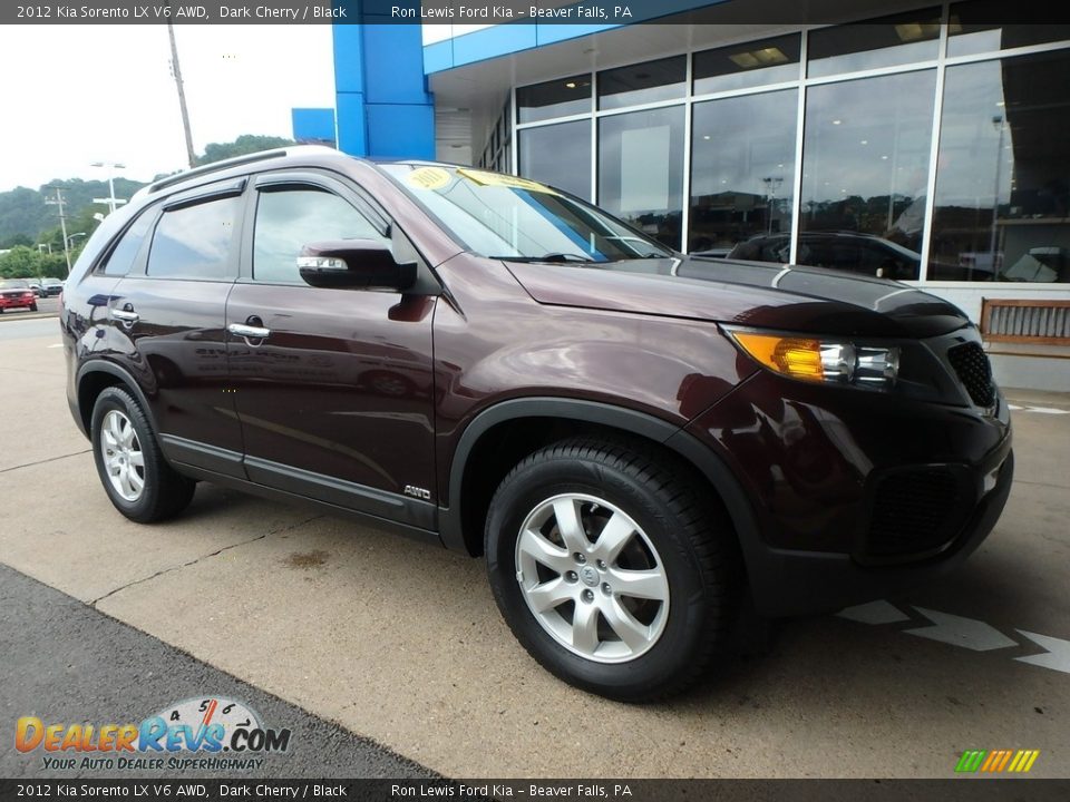 2012 Kia Sorento LX V6 AWD Dark Cherry / Black Photo #10