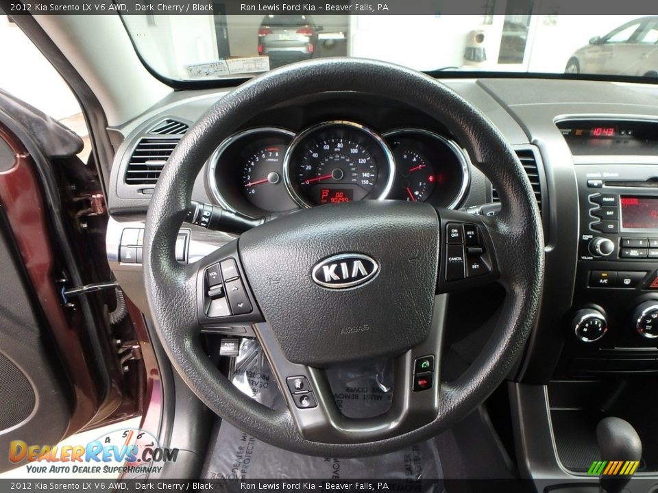 2012 Kia Sorento LX V6 AWD Dark Cherry / Black Photo #19