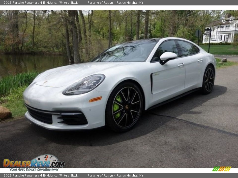 2018 Porsche Panamera 4 E-Hybrid White / Black Photo #3