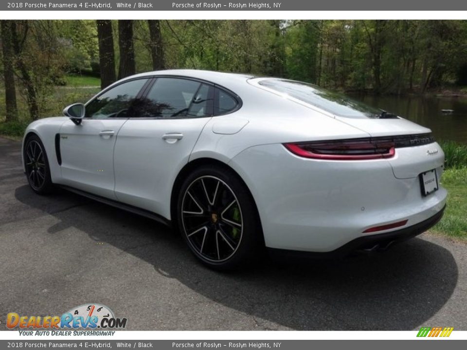 2018 Porsche Panamera 4 E-Hybrid White / Black Photo #5