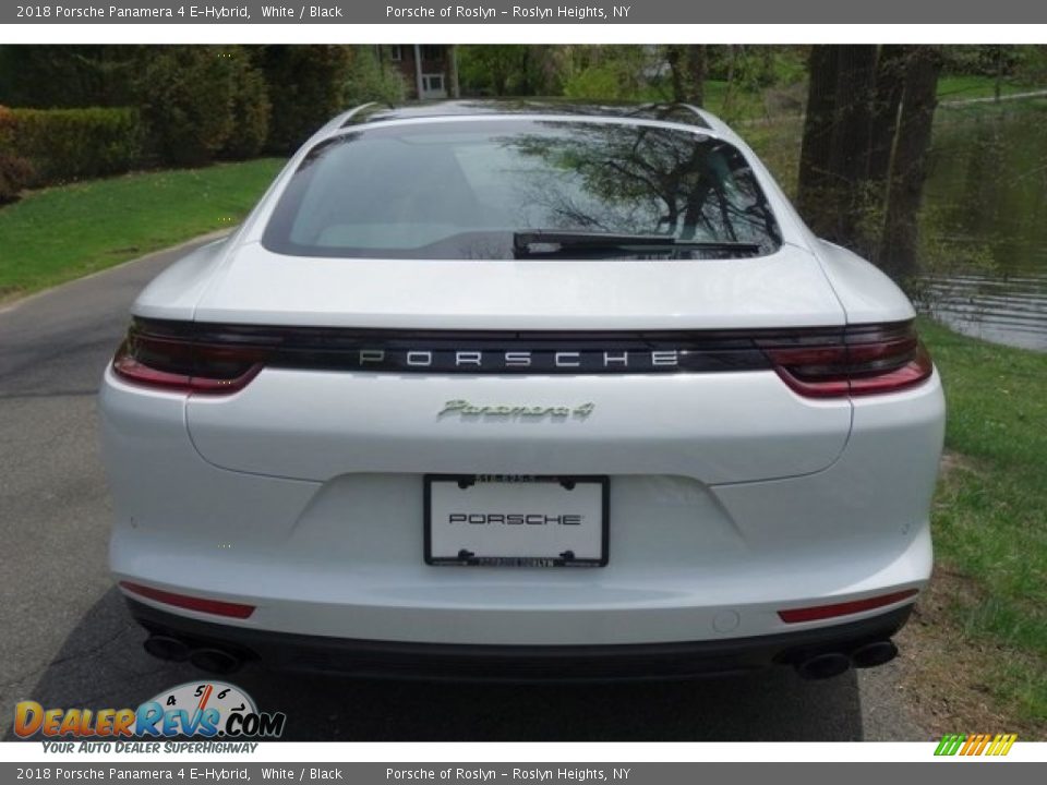2018 Porsche Panamera 4 E-Hybrid White / Black Photo #6