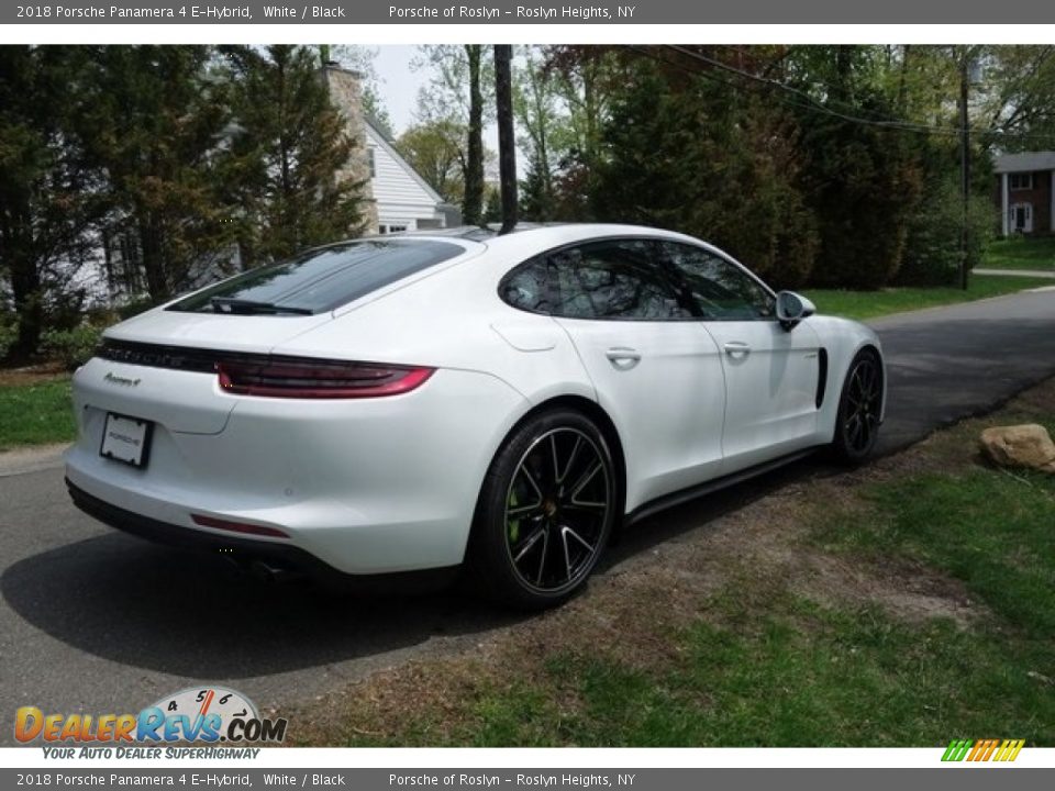 2018 Porsche Panamera 4 E-Hybrid White / Black Photo #7