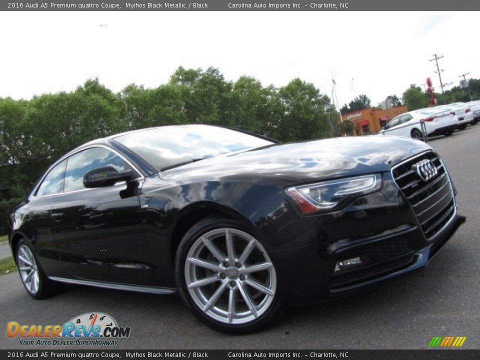 2016 Audi A5 Premium quattro Coupe Mythos Black Metallic / Black Photo #2