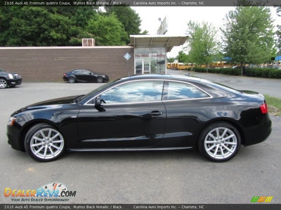 2016 Audi A5 Premium quattro Coupe Mythos Black Metallic / Black Photo #7