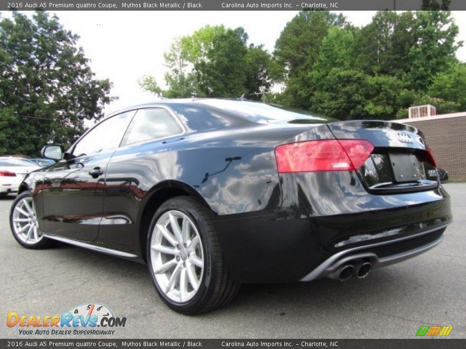 2016 Audi A5 Premium quattro Coupe Mythos Black Metallic / Black Photo #8
