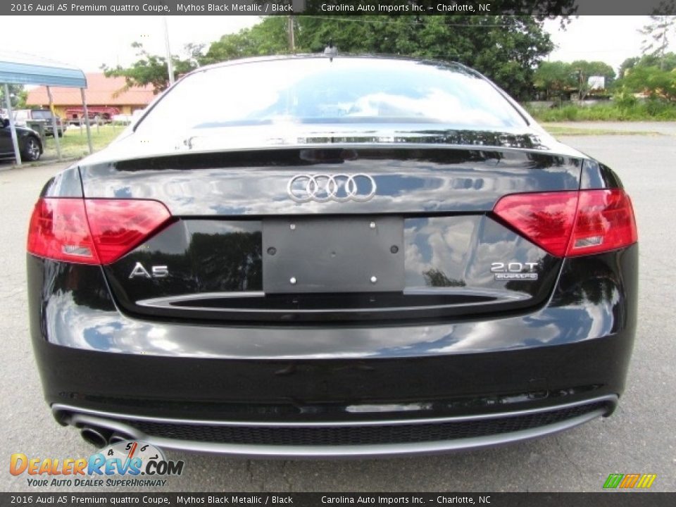 2016 Audi A5 Premium quattro Coupe Mythos Black Metallic / Black Photo #9