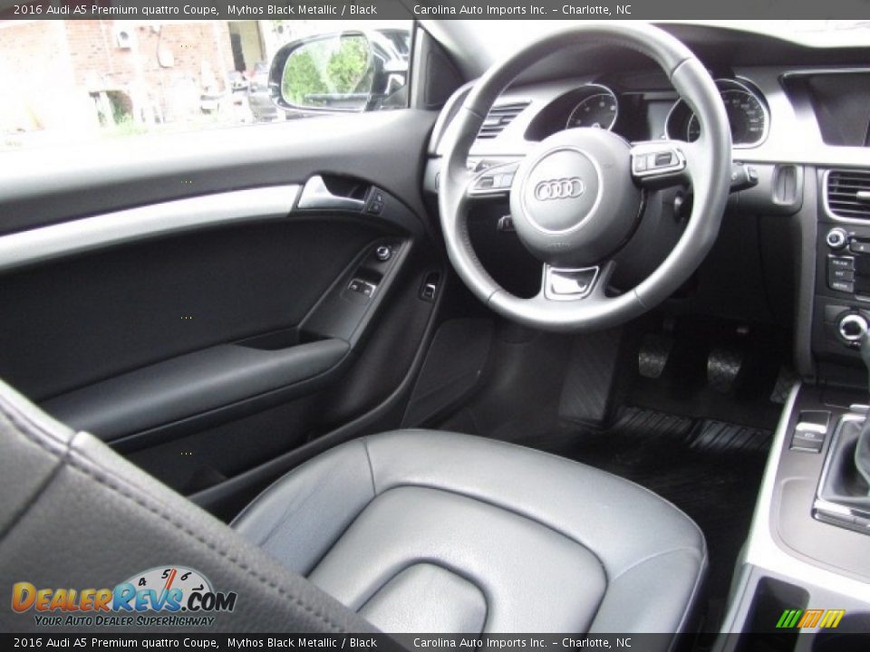 2016 Audi A5 Premium quattro Coupe Mythos Black Metallic / Black Photo #12