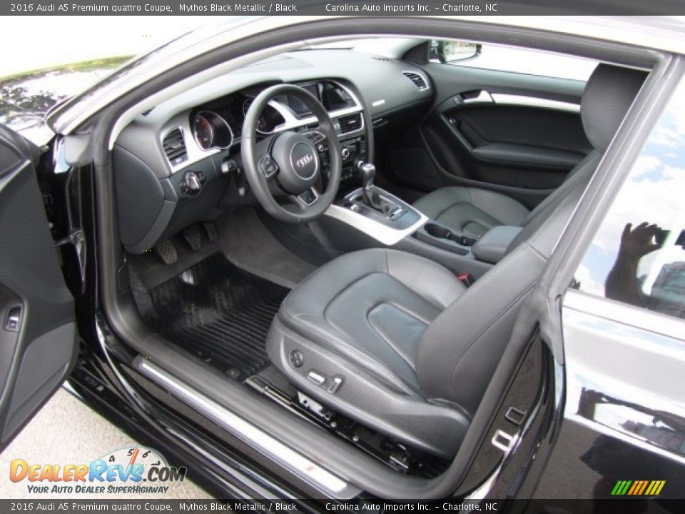 Black Interior - 2016 Audi A5 Premium quattro Coupe Photo #17
