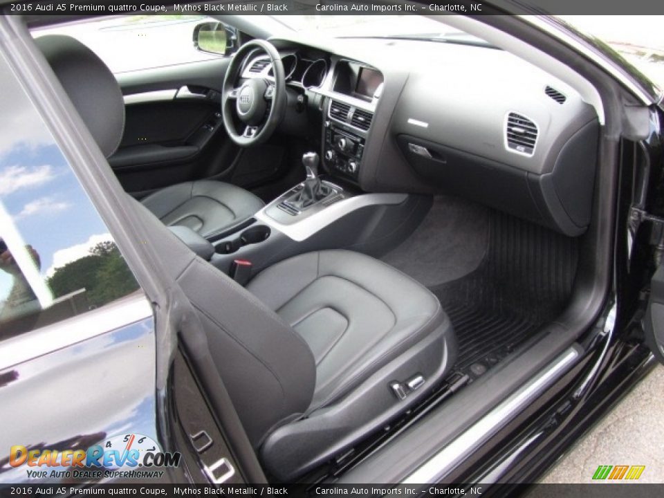 2016 Audi A5 Premium quattro Coupe Mythos Black Metallic / Black Photo #22