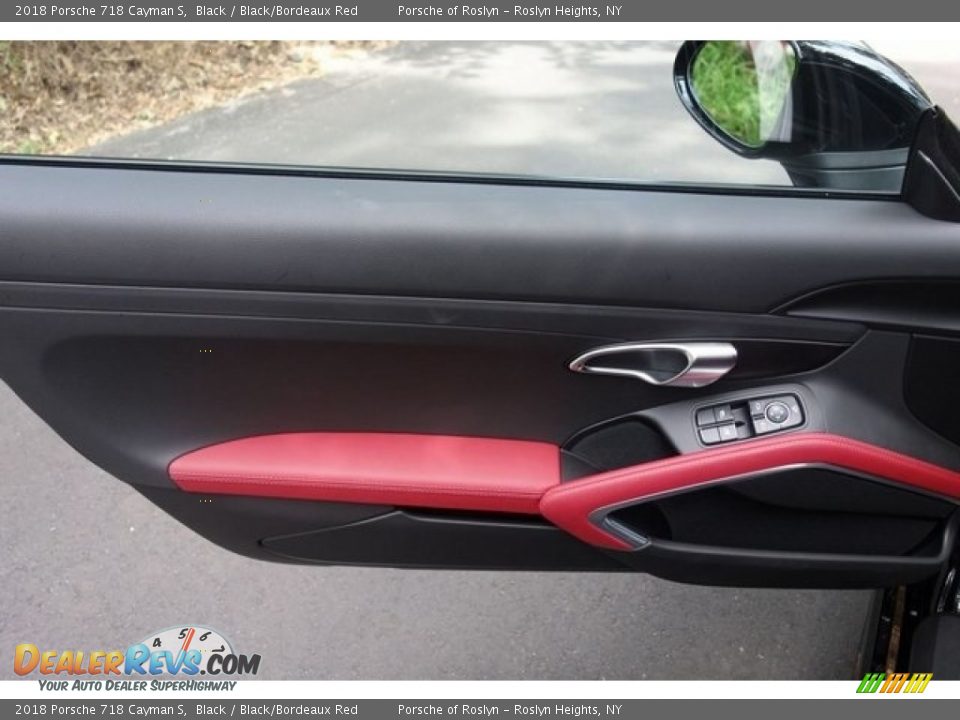 2018 Porsche 718 Cayman S Black / Black/Bordeaux Red Photo #10