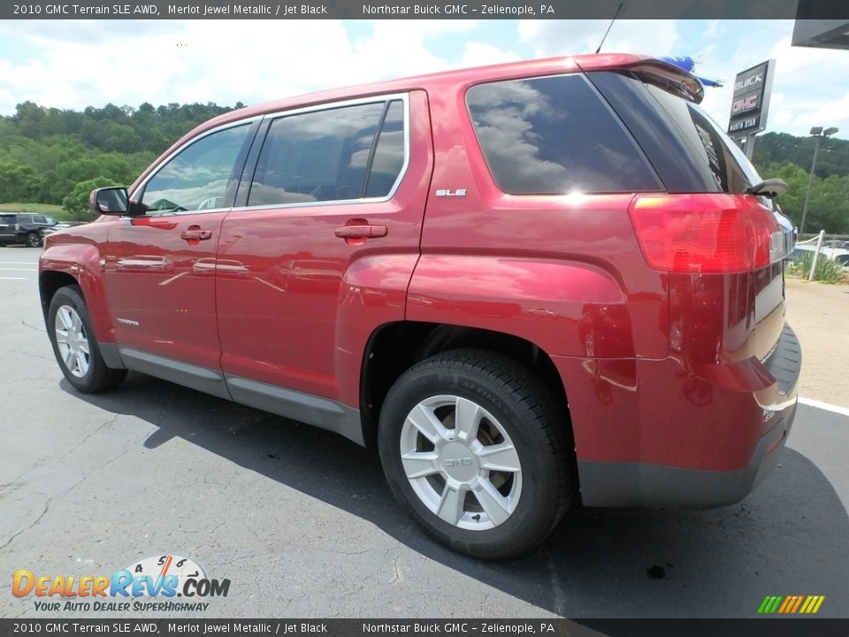 2010 GMC Terrain SLE AWD Merlot Jewel Metallic / Jet Black Photo #12