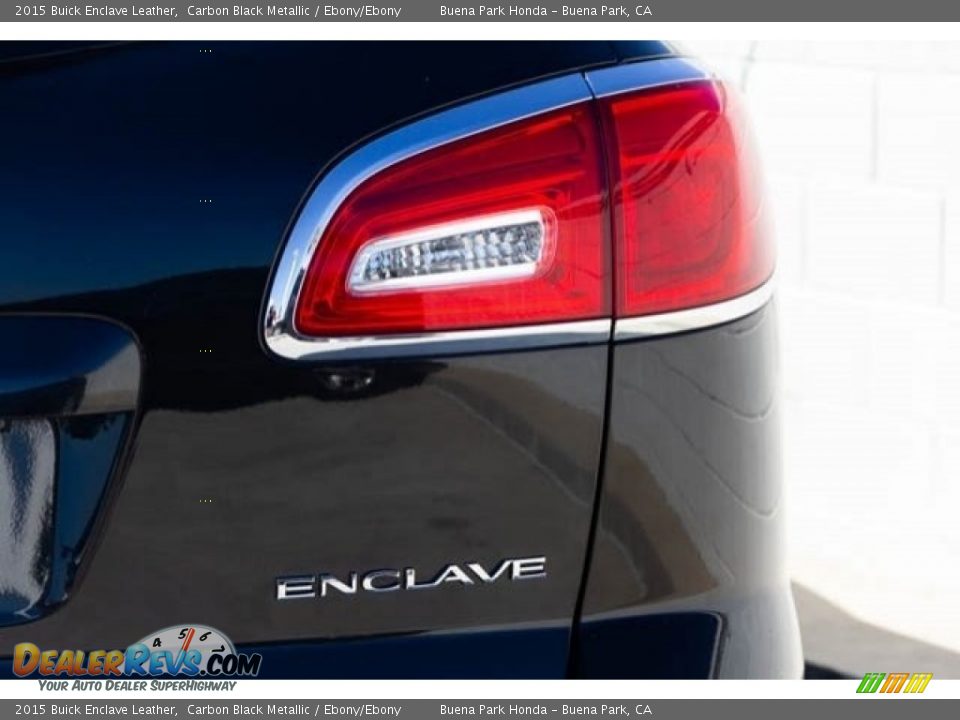 2015 Buick Enclave Leather Carbon Black Metallic / Ebony/Ebony Photo #12