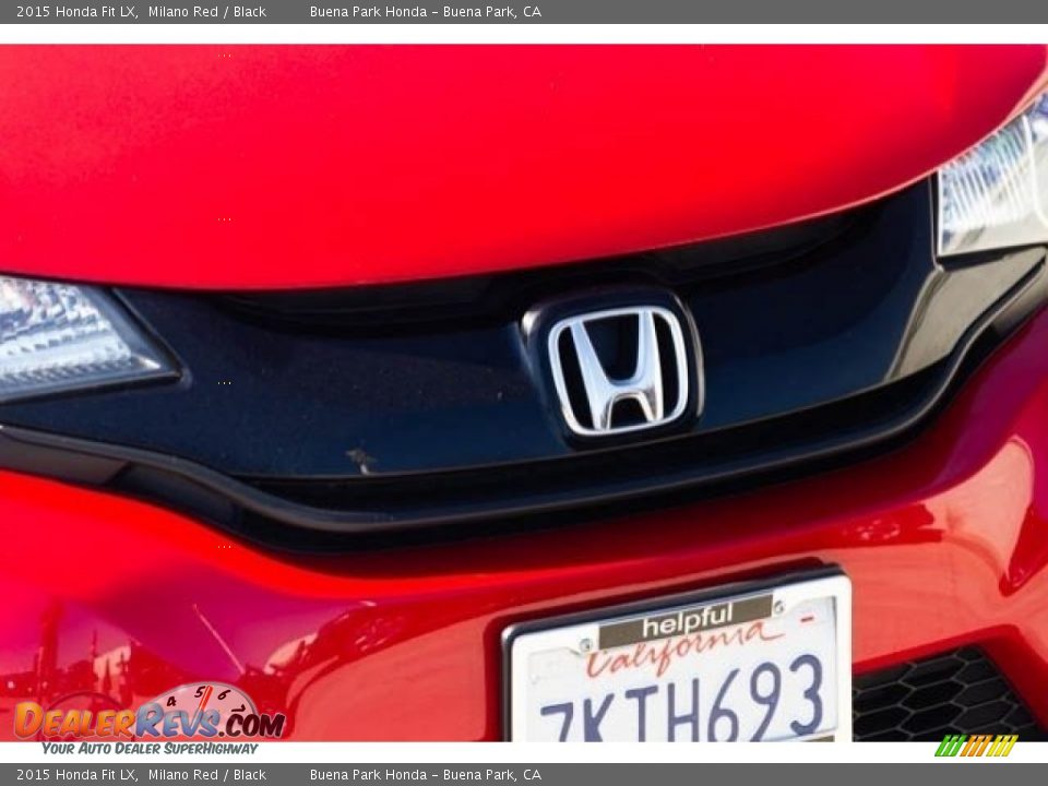 2015 Honda Fit LX Milano Red / Black Photo #8