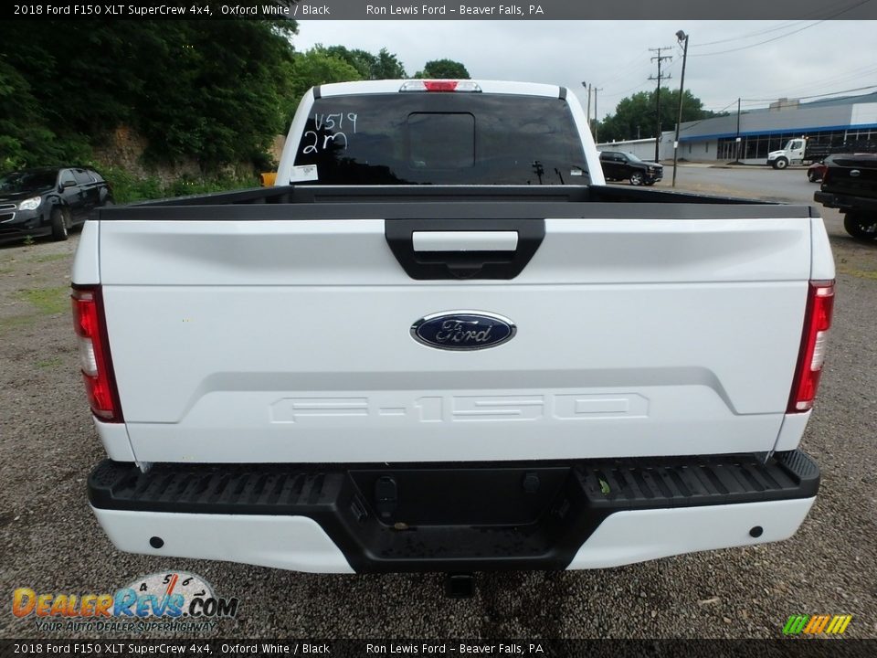 2018 Ford F150 XLT SuperCrew 4x4 Oxford White / Black Photo #4
