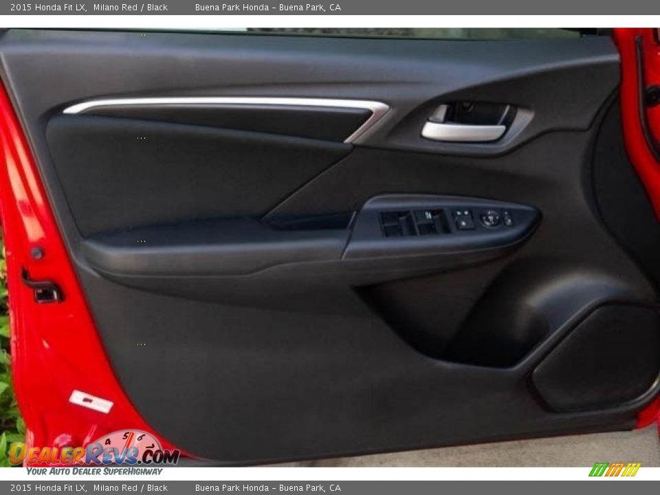 2015 Honda Fit LX Milano Red / Black Photo #24