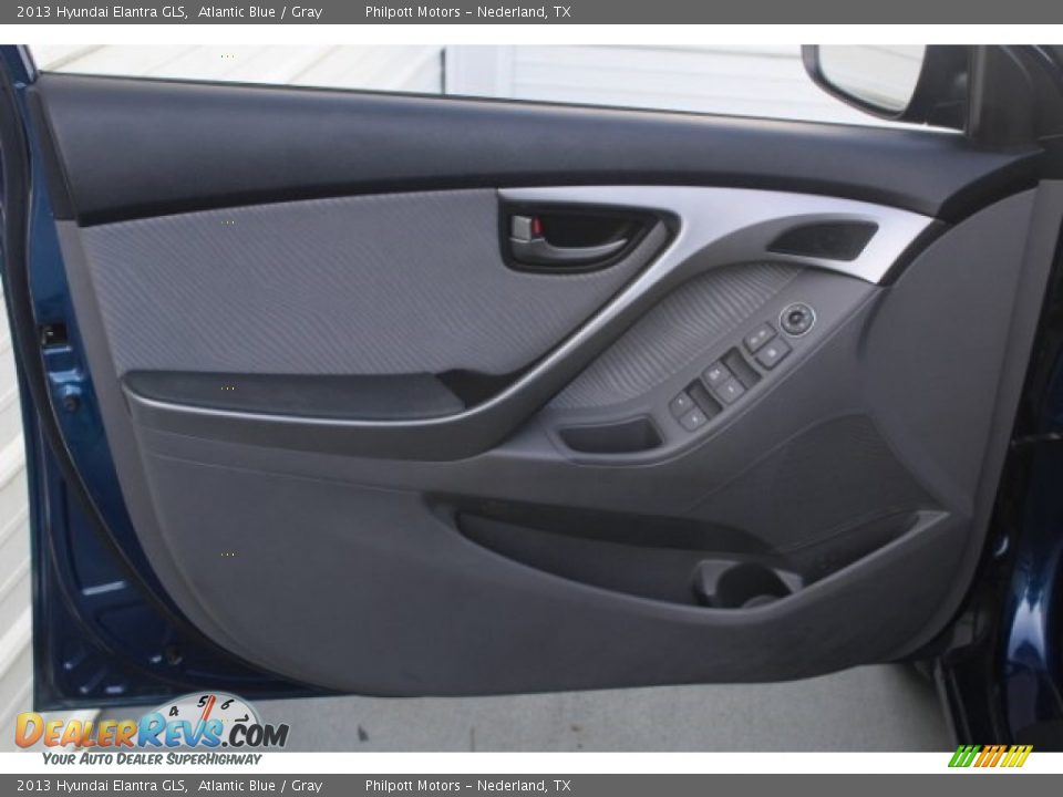 2013 Hyundai Elantra GLS Atlantic Blue / Gray Photo #13
