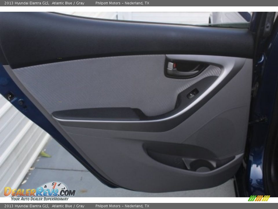 2013 Hyundai Elantra GLS Atlantic Blue / Gray Photo #24