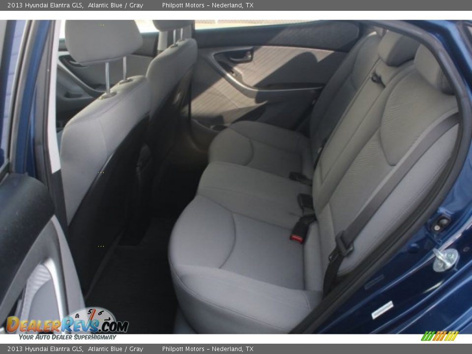 2013 Hyundai Elantra GLS Atlantic Blue / Gray Photo #25