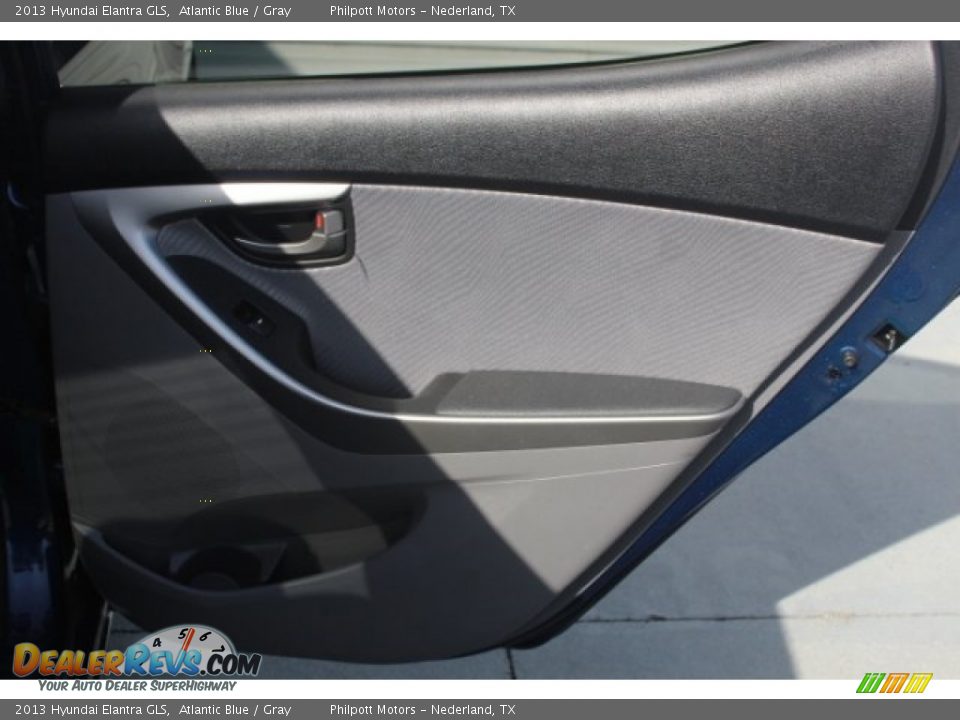 2013 Hyundai Elantra GLS Atlantic Blue / Gray Photo #29