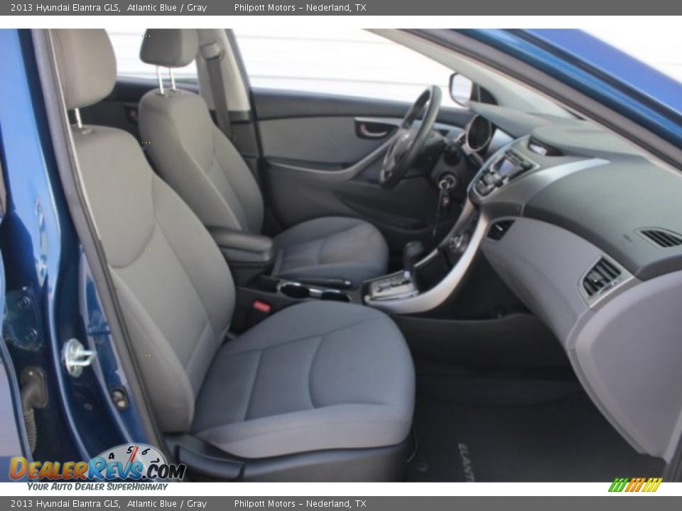2013 Hyundai Elantra GLS Atlantic Blue / Gray Photo #33