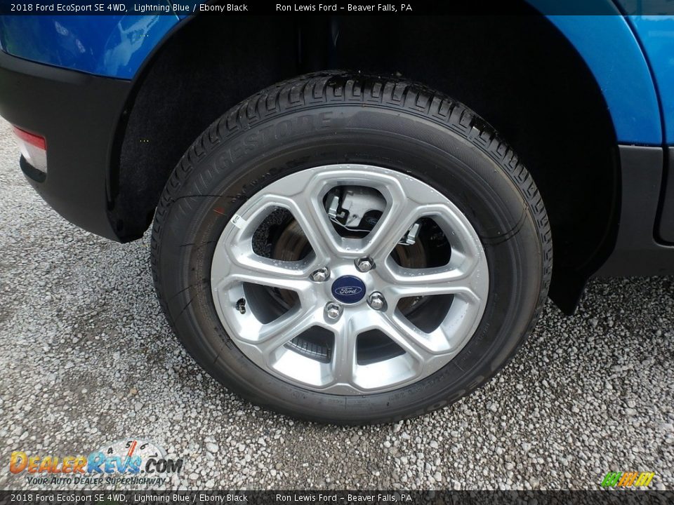 2018 Ford EcoSport SE 4WD Lightning Blue / Ebony Black Photo #2