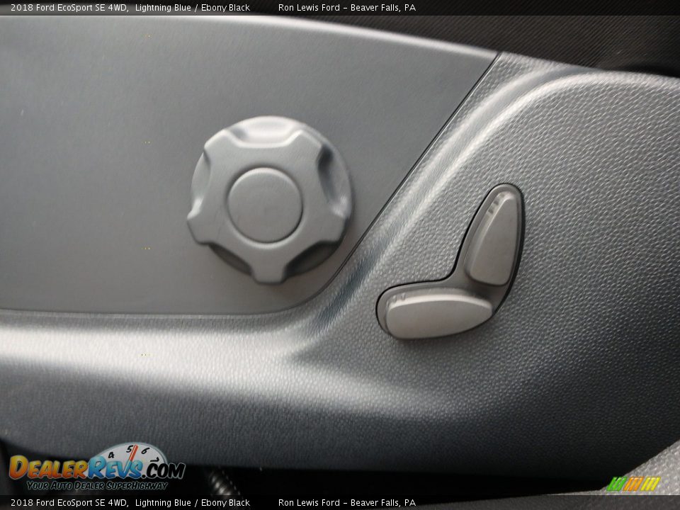 2018 Ford EcoSport SE 4WD Lightning Blue / Ebony Black Photo #15