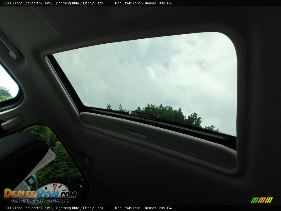 2018 Ford EcoSport SE 4WD Lightning Blue / Ebony Black Photo #17