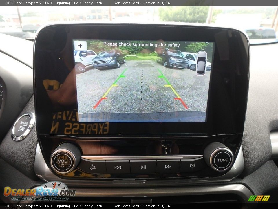 2018 Ford EcoSport SE 4WD Lightning Blue / Ebony Black Photo #19