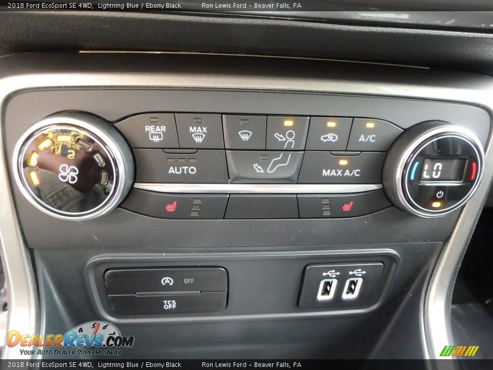2018 Ford EcoSport SE 4WD Lightning Blue / Ebony Black Photo #20