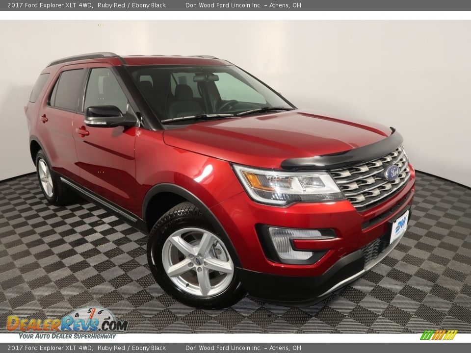 2017 Ford Explorer XLT 4WD Ruby Red / Ebony Black Photo #8