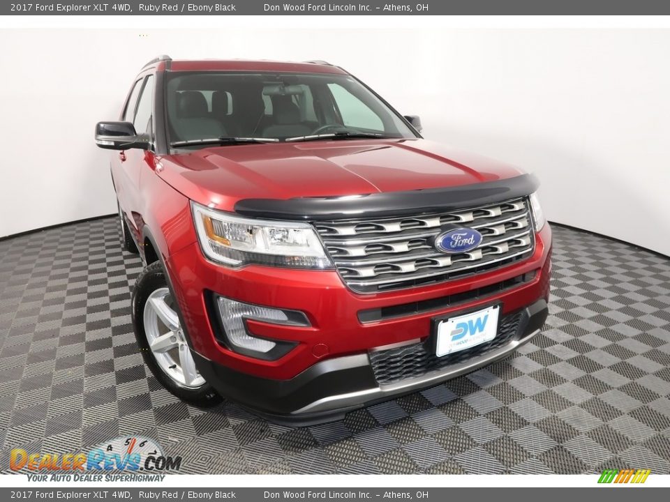 2017 Ford Explorer XLT 4WD Ruby Red / Ebony Black Photo #9