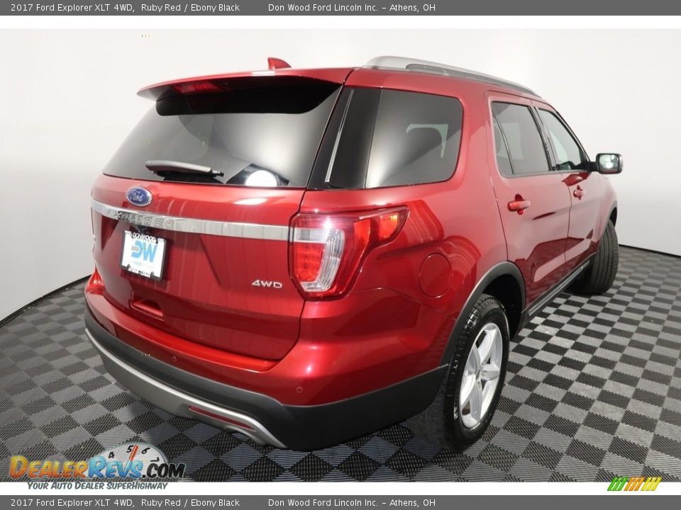2017 Ford Explorer XLT 4WD Ruby Red / Ebony Black Photo #16