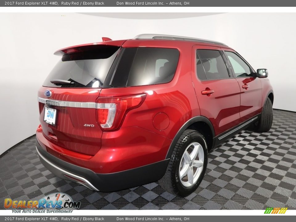 2017 Ford Explorer XLT 4WD Ruby Red / Ebony Black Photo #17