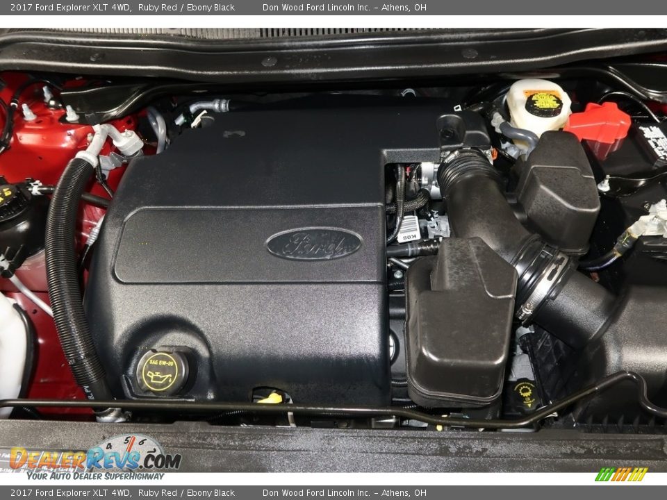 2017 Ford Explorer XLT 4WD Ruby Red / Ebony Black Photo #28