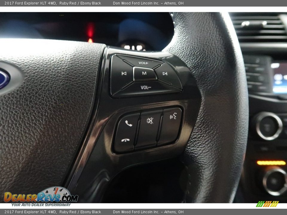 2017 Ford Explorer XLT 4WD Ruby Red / Ebony Black Photo #34