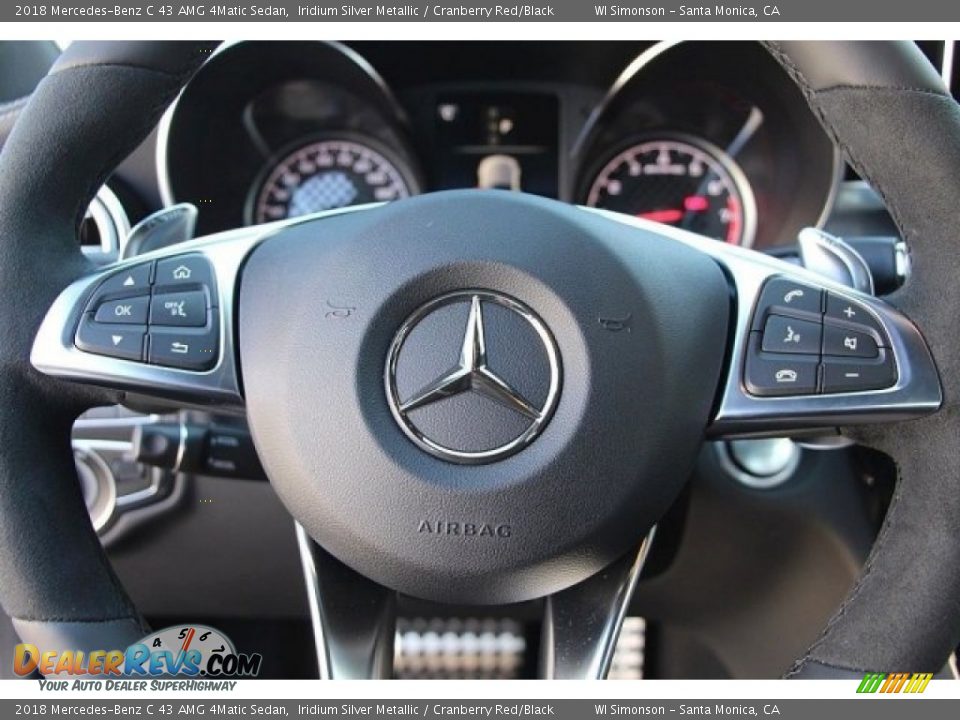 2018 Mercedes-Benz C 43 AMG 4Matic Sedan Steering Wheel Photo #10