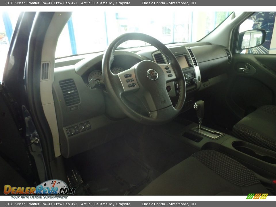 2018 Nissan Frontier Pro-4X Crew Cab 4x4 Arctic Blue Metallic / Graphite Photo #15