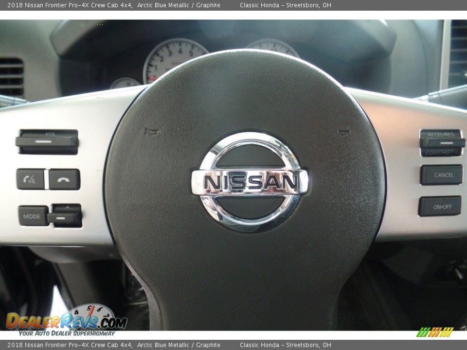 2018 Nissan Frontier Pro-4X Crew Cab 4x4 Arctic Blue Metallic / Graphite Photo #22