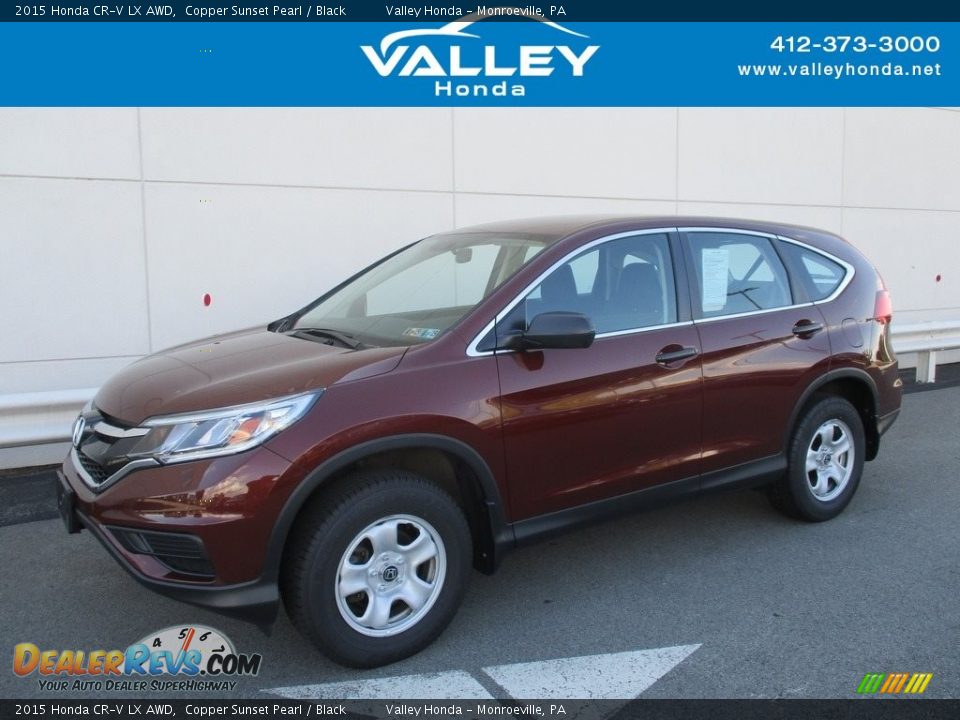 2015 Honda CR-V LX AWD Copper Sunset Pearl / Black Photo #1