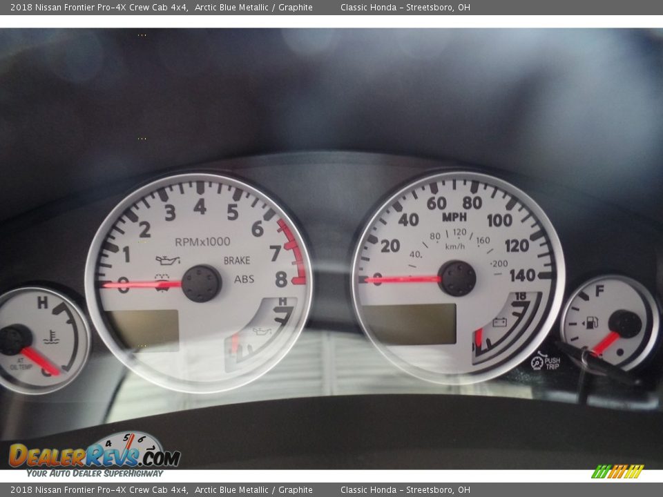 2018 Nissan Frontier Pro-4X Crew Cab 4x4 Arctic Blue Metallic / Graphite Photo #23