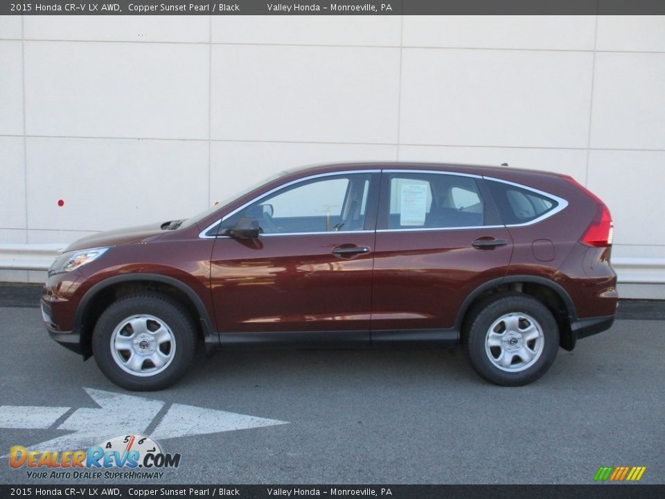 2015 Honda CR-V LX AWD Copper Sunset Pearl / Black Photo #2
