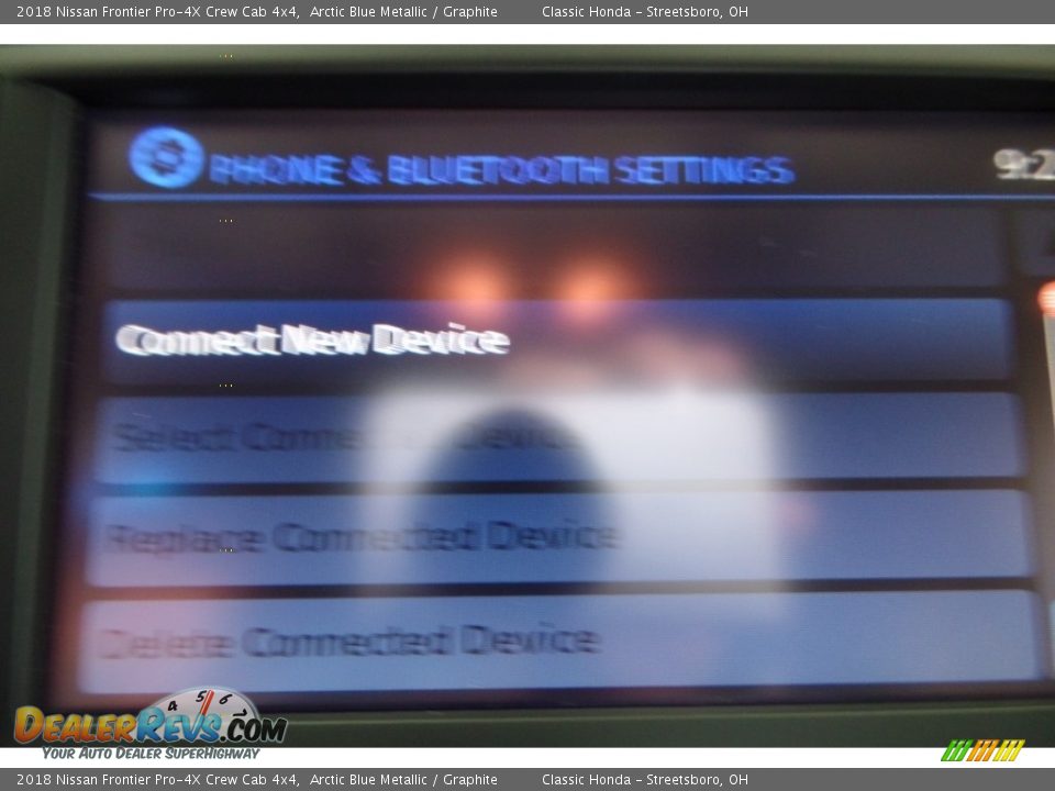 2018 Nissan Frontier Pro-4X Crew Cab 4x4 Arctic Blue Metallic / Graphite Photo #26