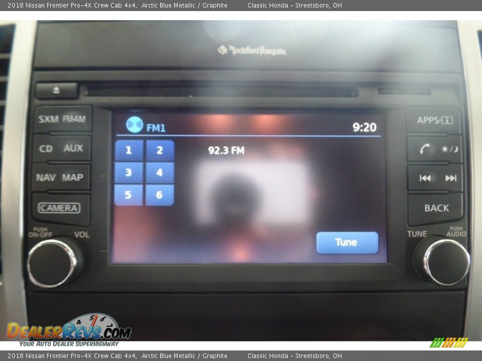 2018 Nissan Frontier Pro-4X Crew Cab 4x4 Arctic Blue Metallic / Graphite Photo #27