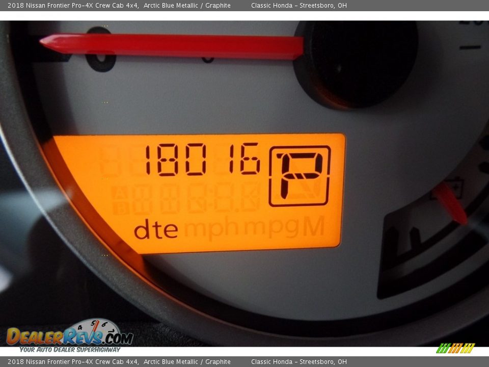 2018 Nissan Frontier Pro-4X Crew Cab 4x4 Arctic Blue Metallic / Graphite Photo #31